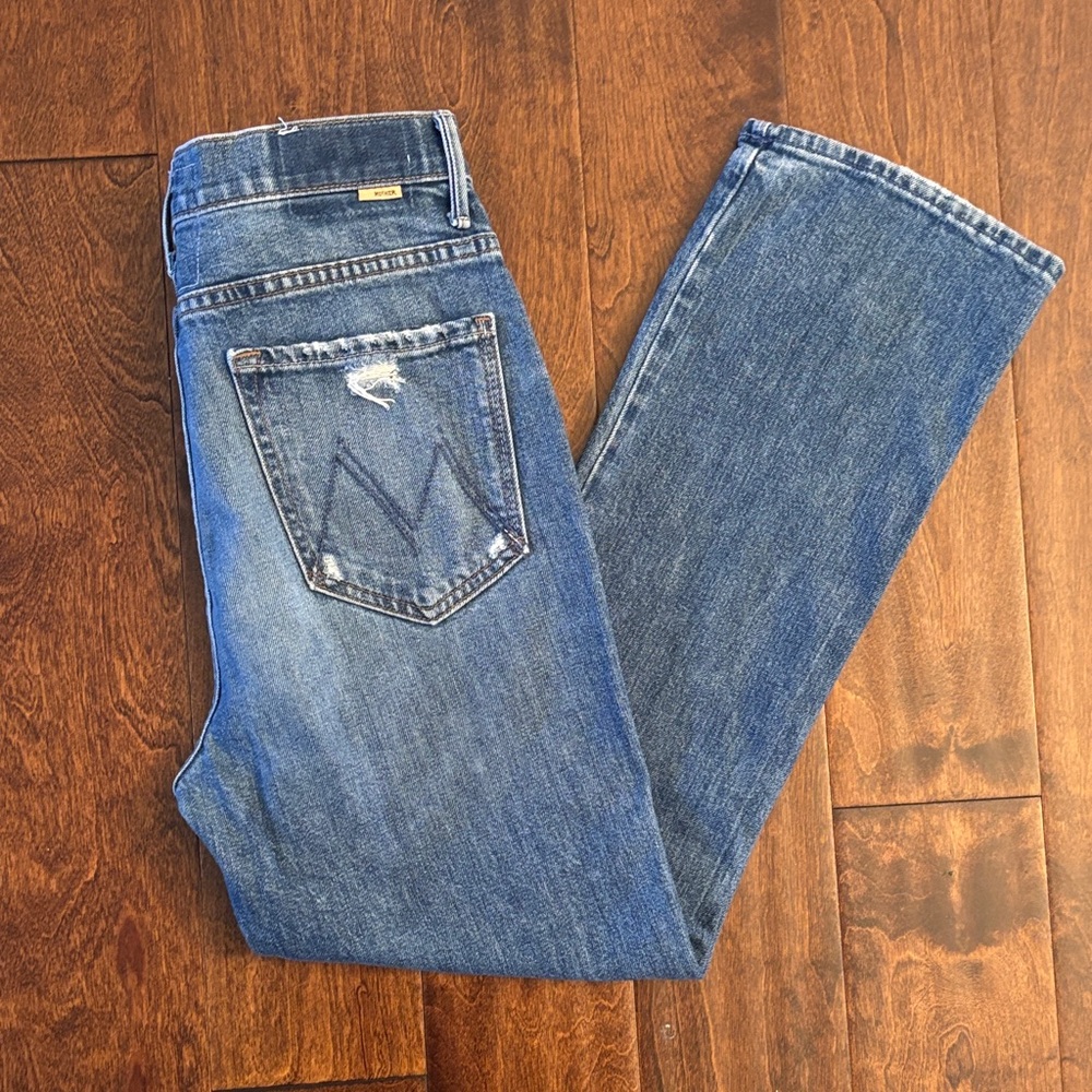 Mother Jeans High Waisted Smokin Double Ankle